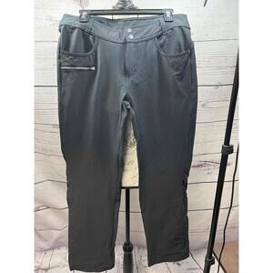 NEW Basin Range Womens Black Stretch‎ Pants With Zipper Pockets Size 10